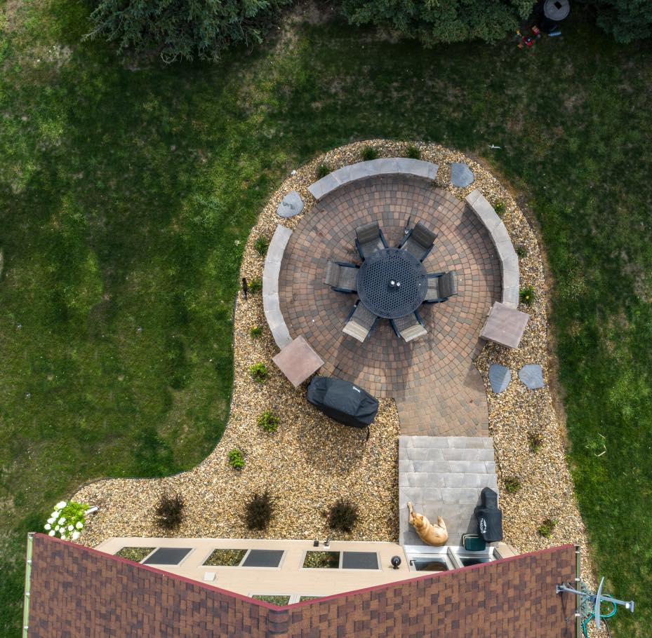 landscape project above view